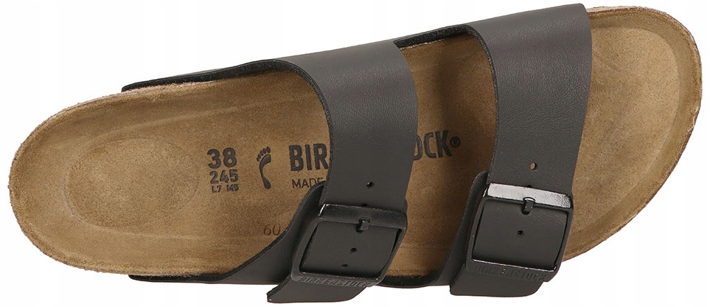 Klapki BIRKENSTOCK Arizona 0051793 Black r.40 Materiał wkładki skóra naturalna