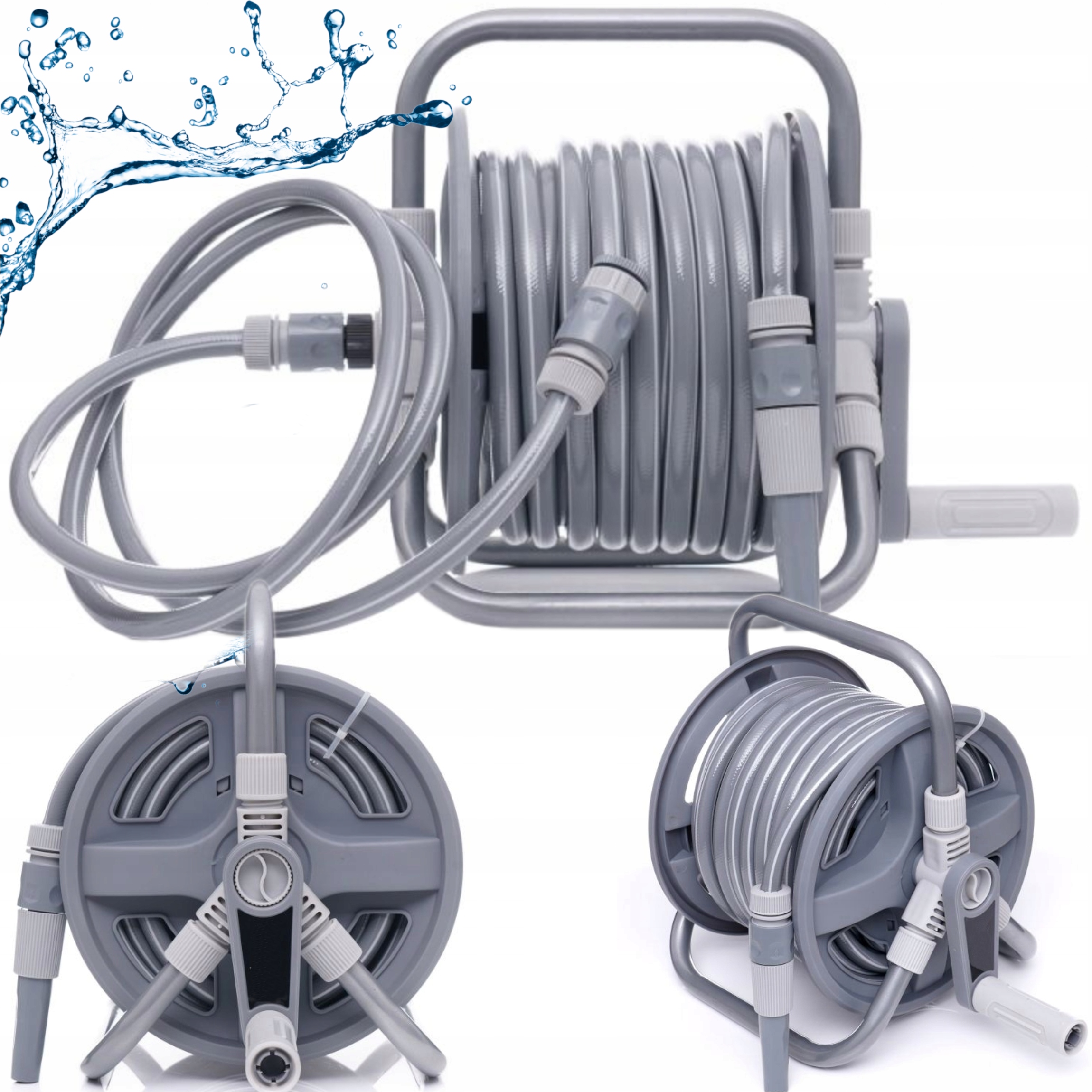 Záhradná Hadica Záhradný Vozík, Kompletná Sada Prípojok