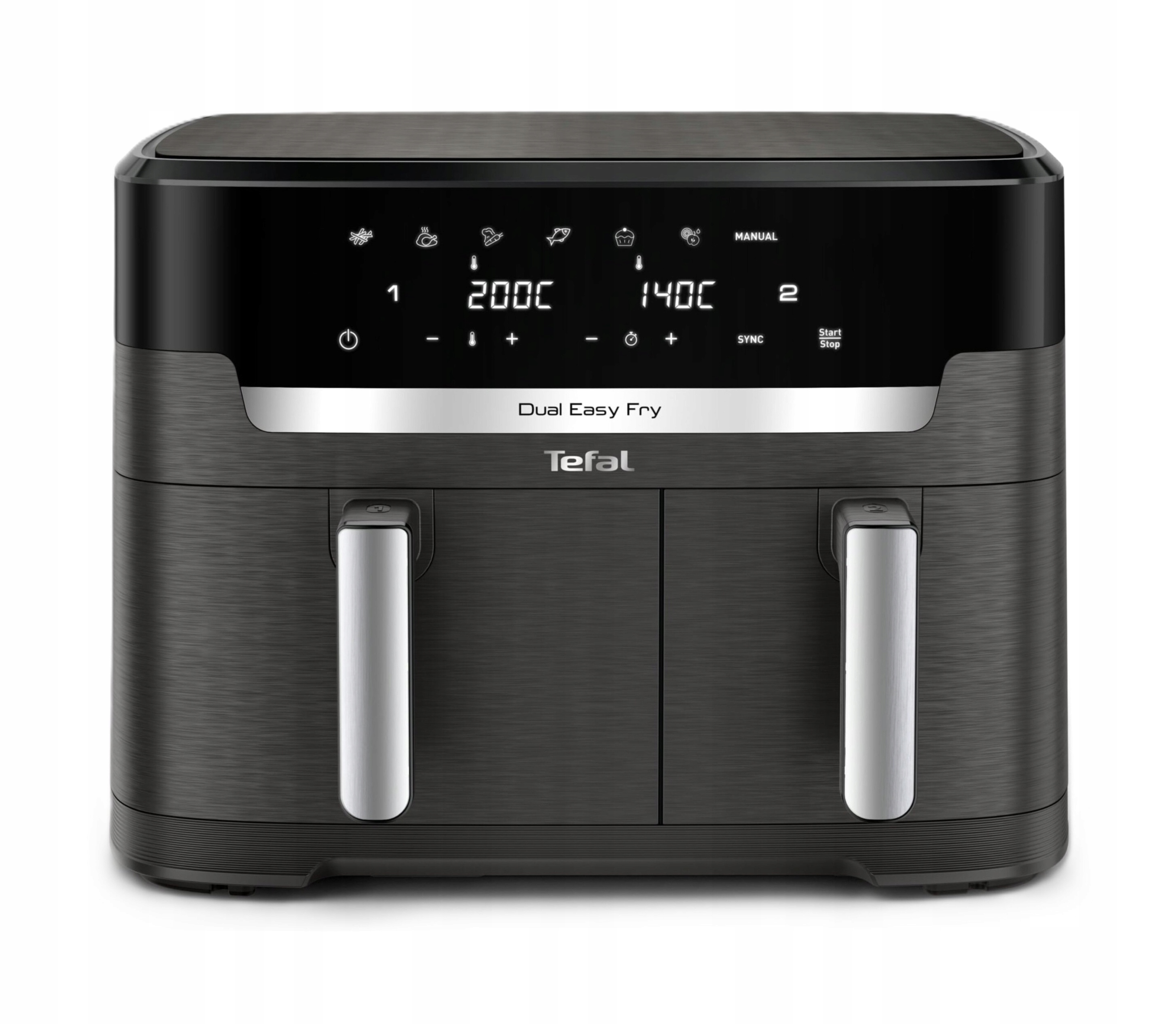 Frytkownica beztłuszczowa Tefal Dual Easy Fry EY942HE0 2700W 11l