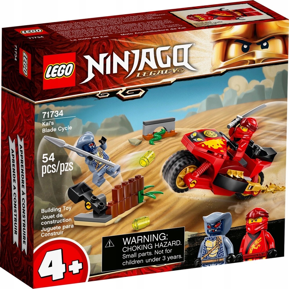 Lego 71734 Ninjago Motocykl Kaia czerwony Ninja