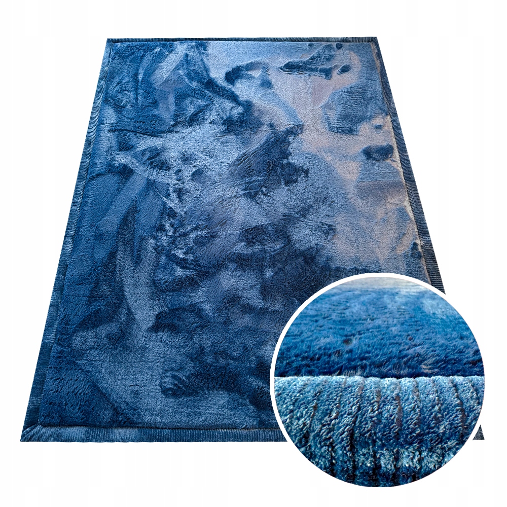 Puffy Soft Koberec 140X200 Silný Měkký Rabbit Protiskluzová Základna