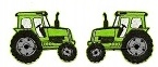 

traktor 2 pojazdy naszywka termo haft Sm łata Pl