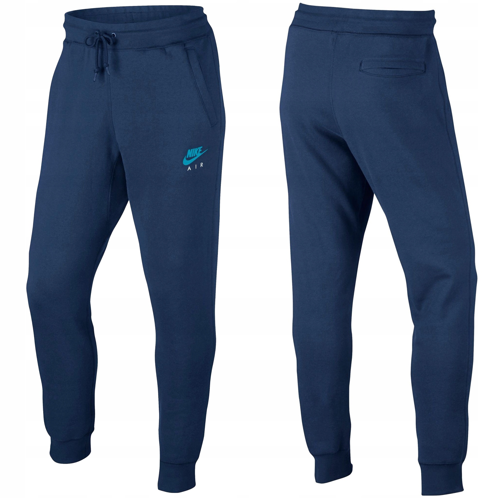 Nike pánské tepláky modré sportovní tepláky slim fit 809060-424 M