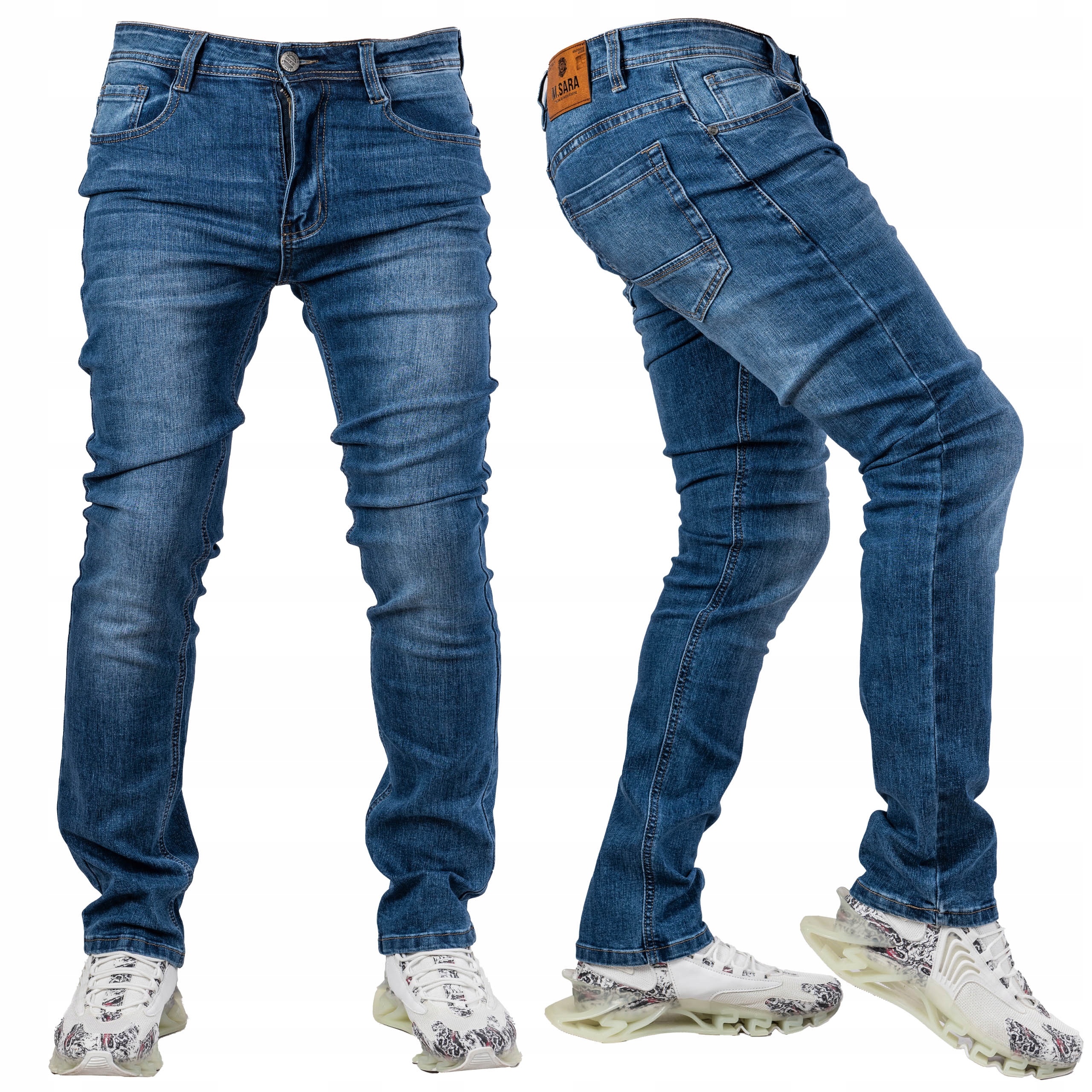 Pánské tmavě modré džínové kalhoty Slim Xose vel. 36