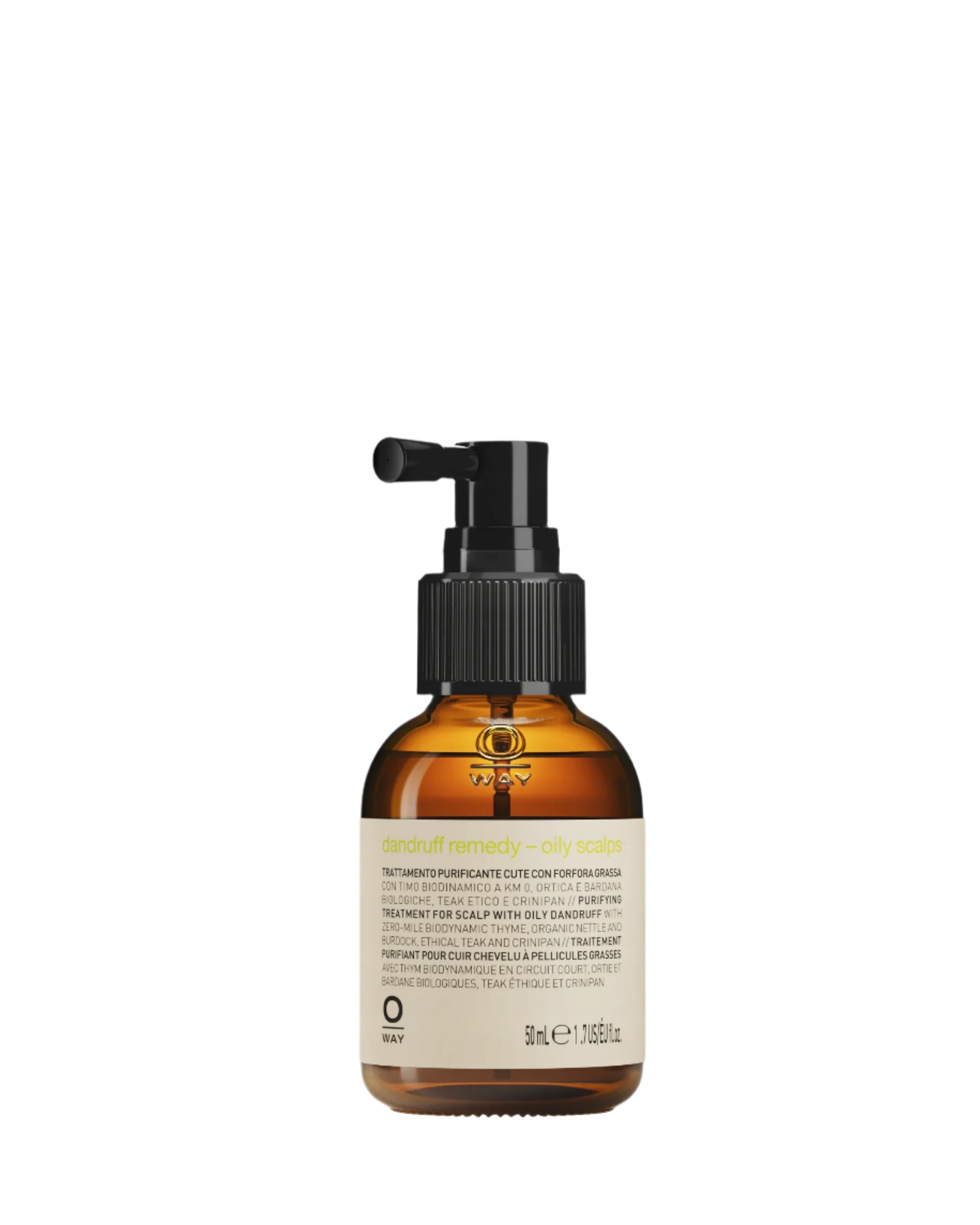 Oway Dandruff Remedy kúra na pokožku hlavy bojuje proti mastným lupům 50 ml