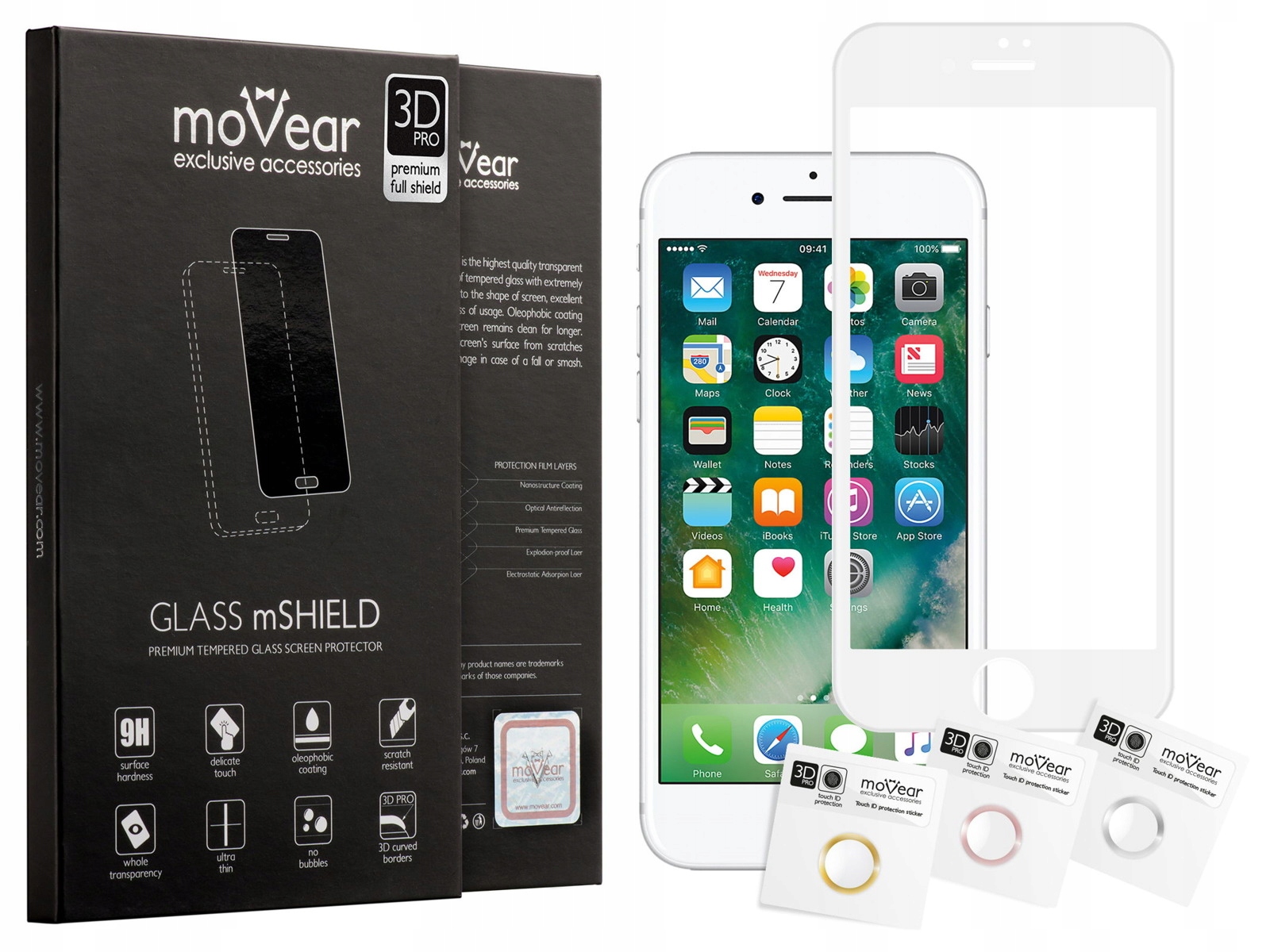 

moVear | Szkło 3D Pro Matowe na iPhone 8/7 Plus