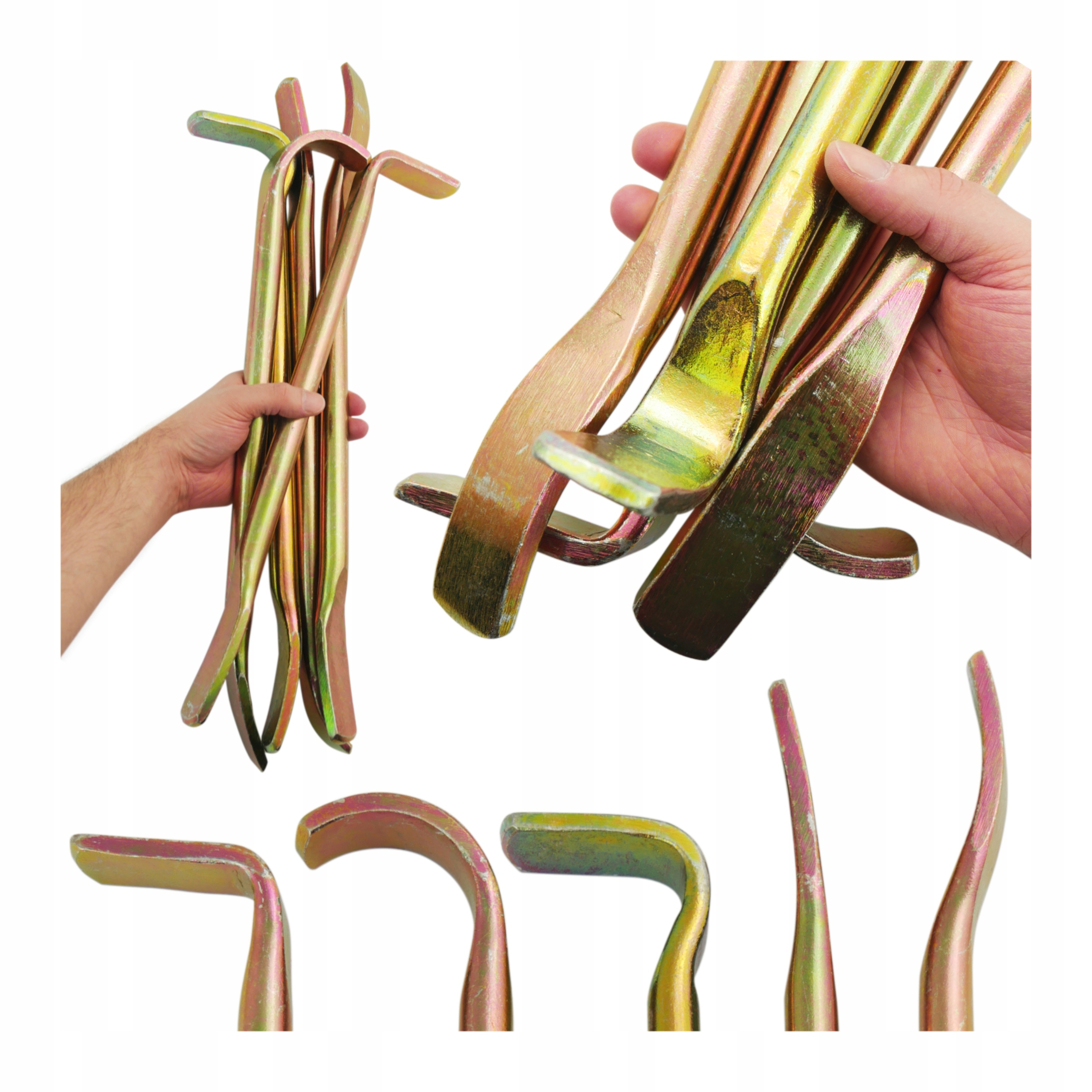 Sada klempířských lžiček 5ks Klempířské Lžíce dlouhé Různé tvary háků