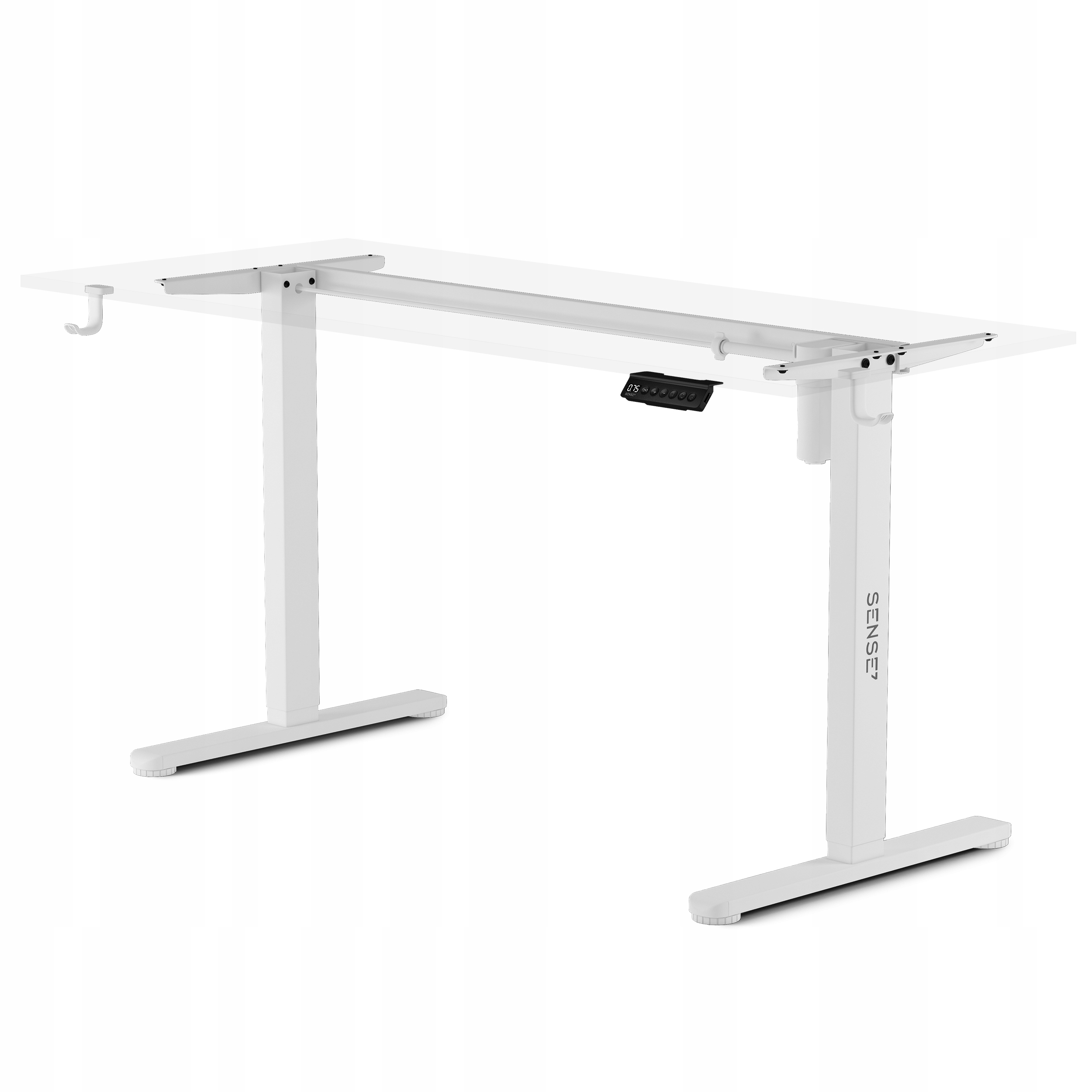 Stelaż Elektryczny do Biurka Nogi SENSE7 Rama Biurka elektrycznego biała