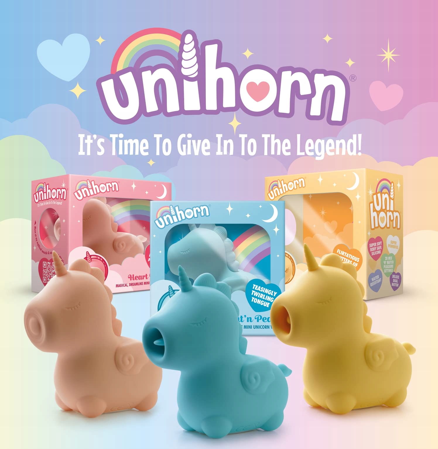 UNIHORN Mini Wibrator Jednorożec Dla Kobiet Z Silnymi Impulsami — miniatura 6