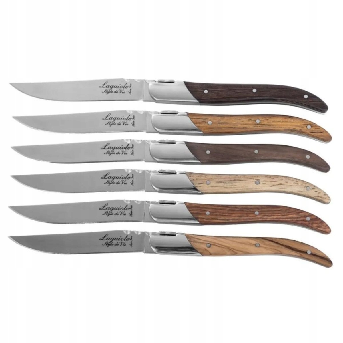 Laguiole Luxury Line Steakové nože Mixed Wood