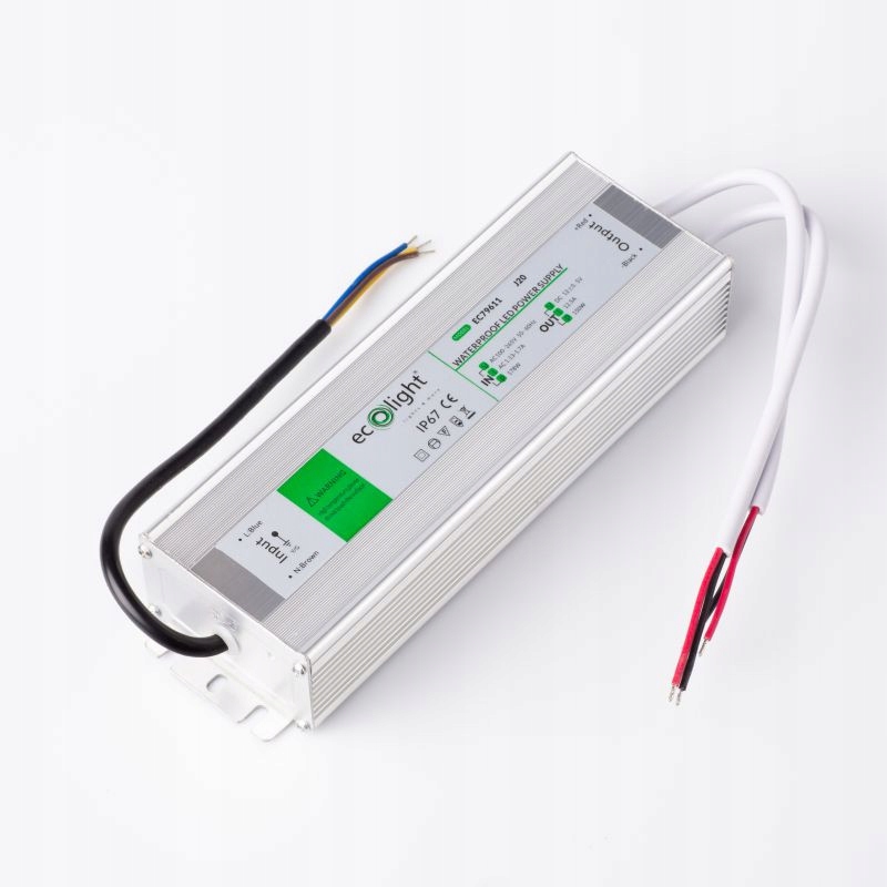 ZASILACZ DO TAŚM LED HERMETYCZNY WODOODPORNY 150W 12V 12,5A