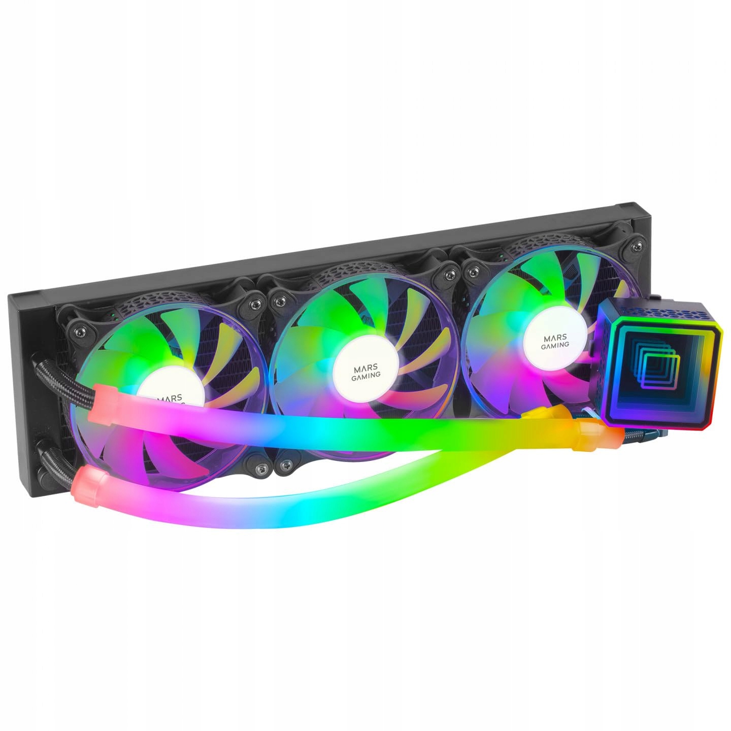 Mars Gaming ML-ULTRA360 černá, kapalinové chlazení Cpu, Tdp 650W
