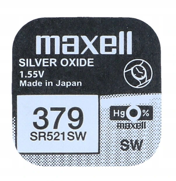 

Bateria srebrowa Maxell SR521SW 379 SR379
