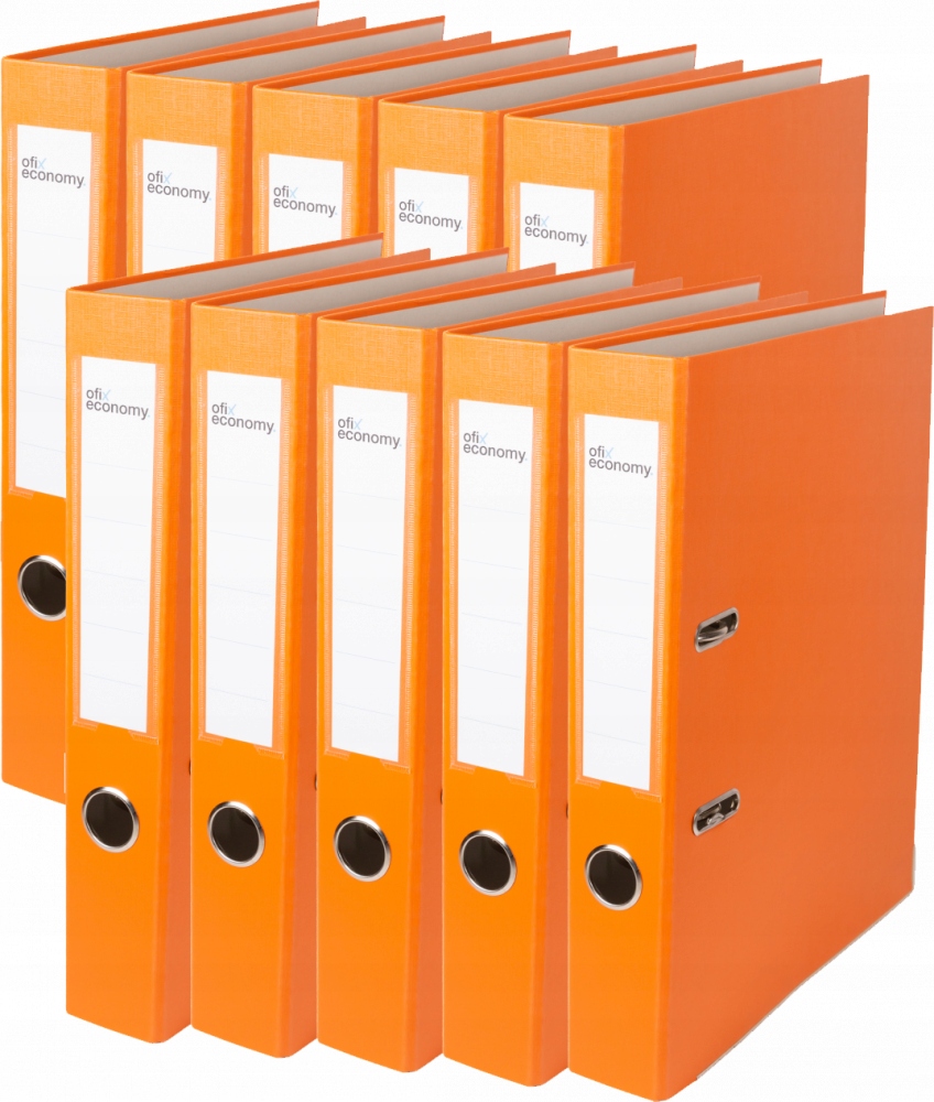 

10x Segregator Biurowy A4 50mm Szeroki Pomarańczow