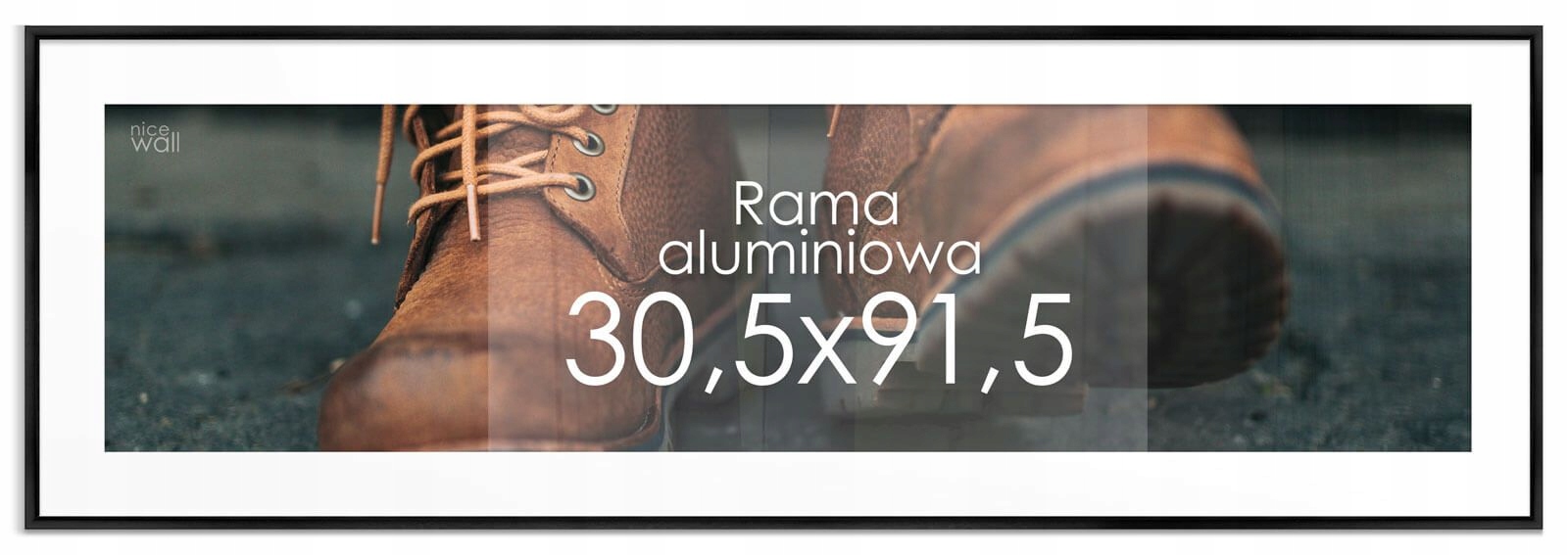 

Czarna Rama aluminiowa 30,5x91,5 cm 91,5x30,5 cm