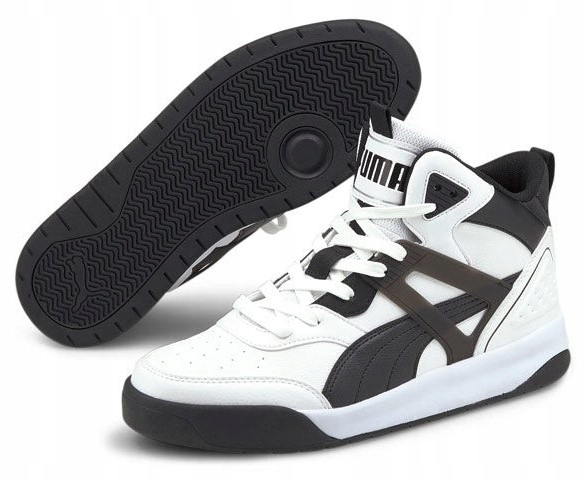 Puma Sportovní Boty Rebound Back court Mid, vysoká kožená obuv, velikost vel.