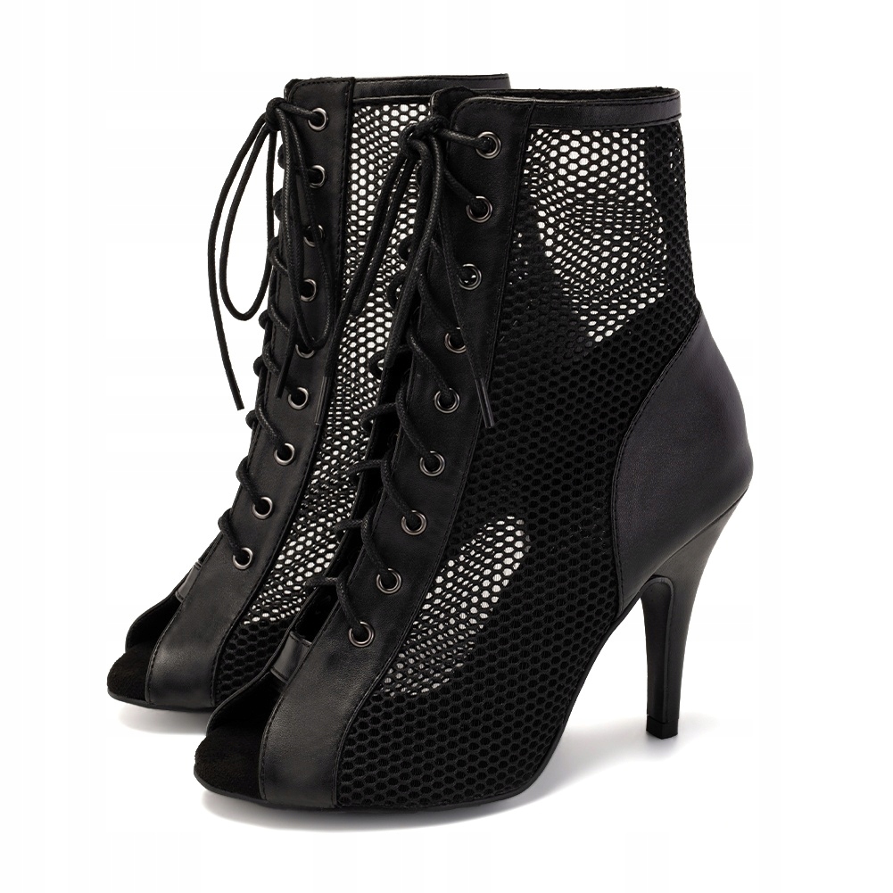 Taneční Boty High Heels Kůže Ultrafiber S Vázáním 10 cm