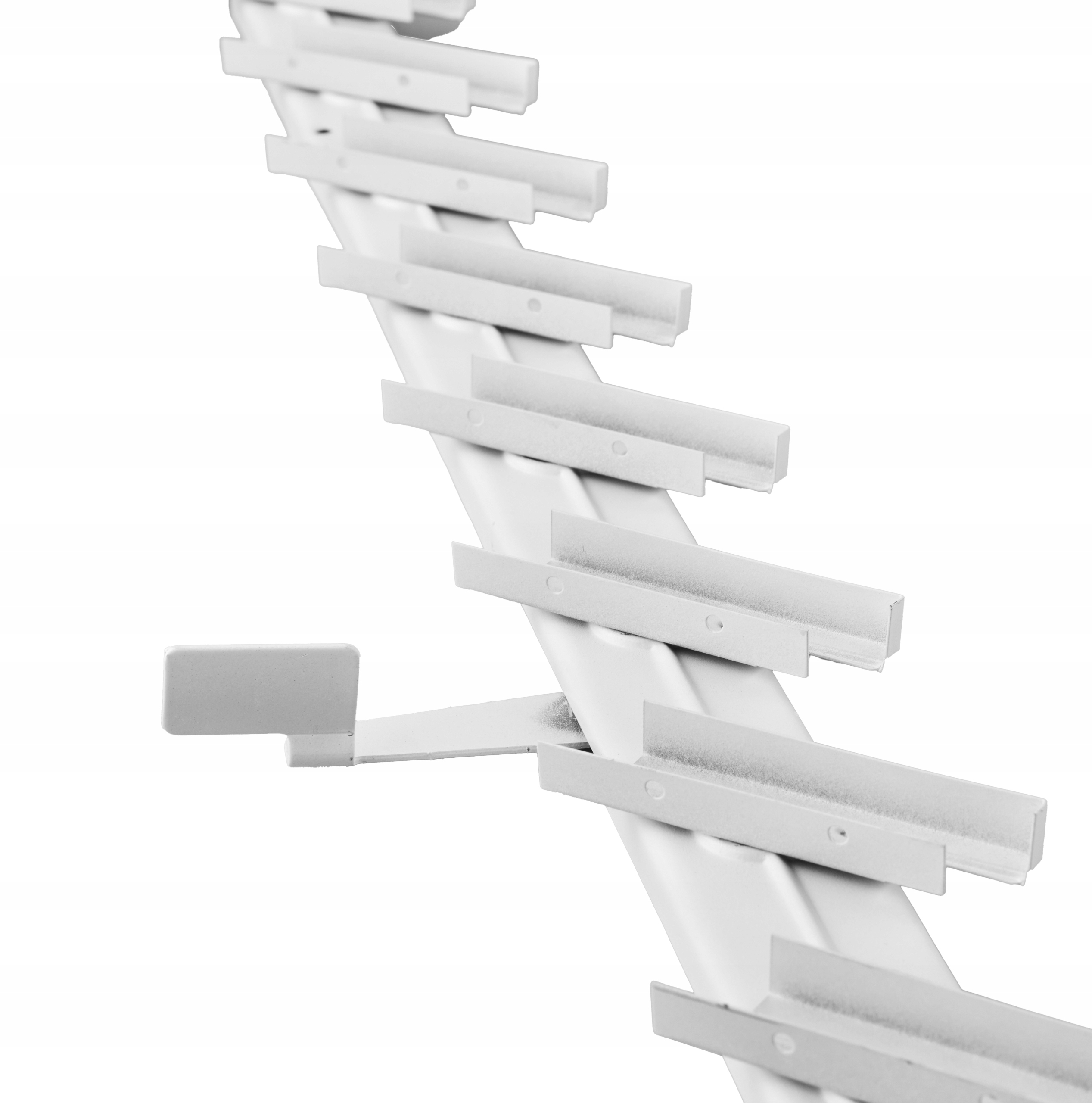 Mechanizm Stalowy Shutters Ruchome Deseczki Biały Taras Pergola 109CM