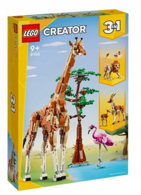 LEGO 31150 CREATOR 3W1 DZIKIE ZWIERZĘTA NA SAFARI