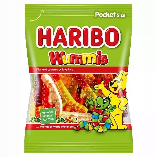 30 Sztuk Haribo Żelki 85G Dżdżownice Wummis