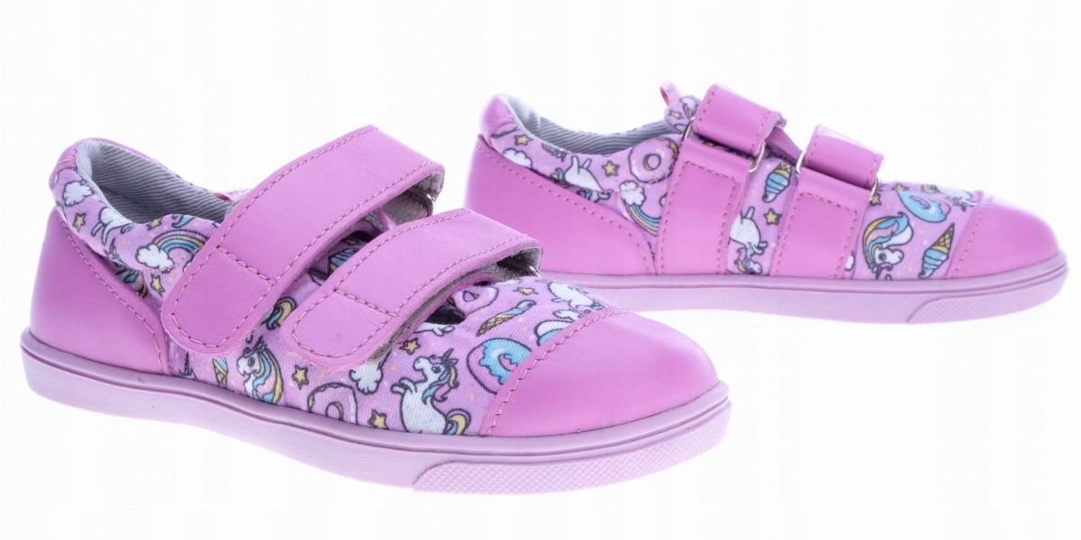 Mazurek Slipper Unicorn Lavender na rzepy roz.26