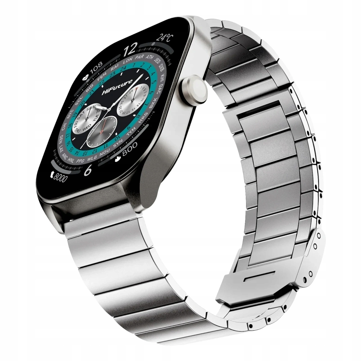 Smartwatch Bluetooth HiFuture Apex 42 mm Srebrny IP68
