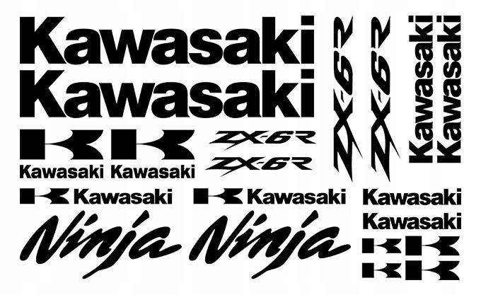 

Zestaw_ ZX6R Ninja naklejki zestaw