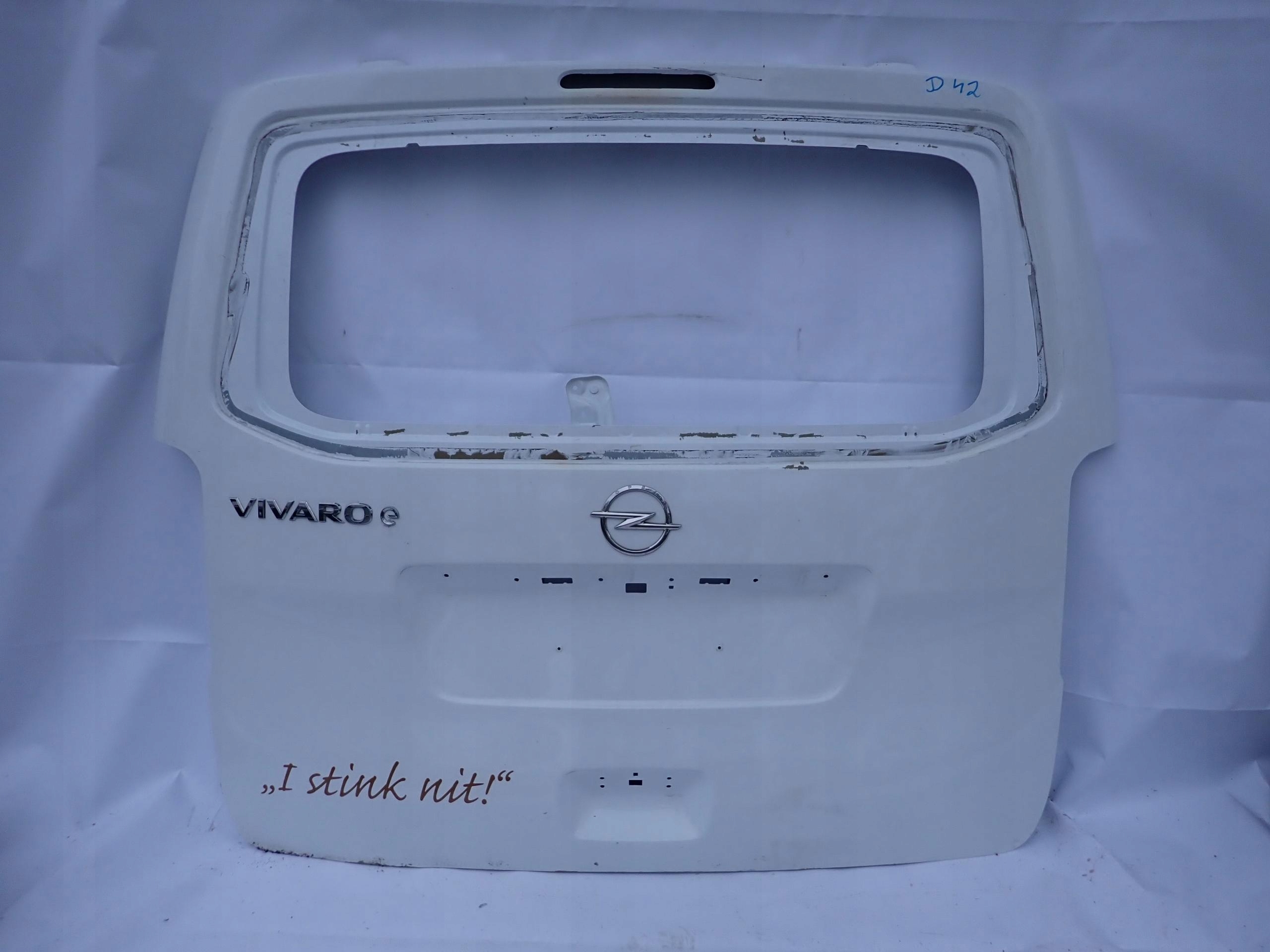 OPEL VIVARO C III 3 19-> trunk door boot rear part rear