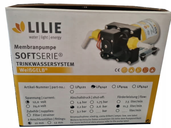 Pompa pompka cisnieniowa Lilie Soft Serie 2 1bar Part number 303 187