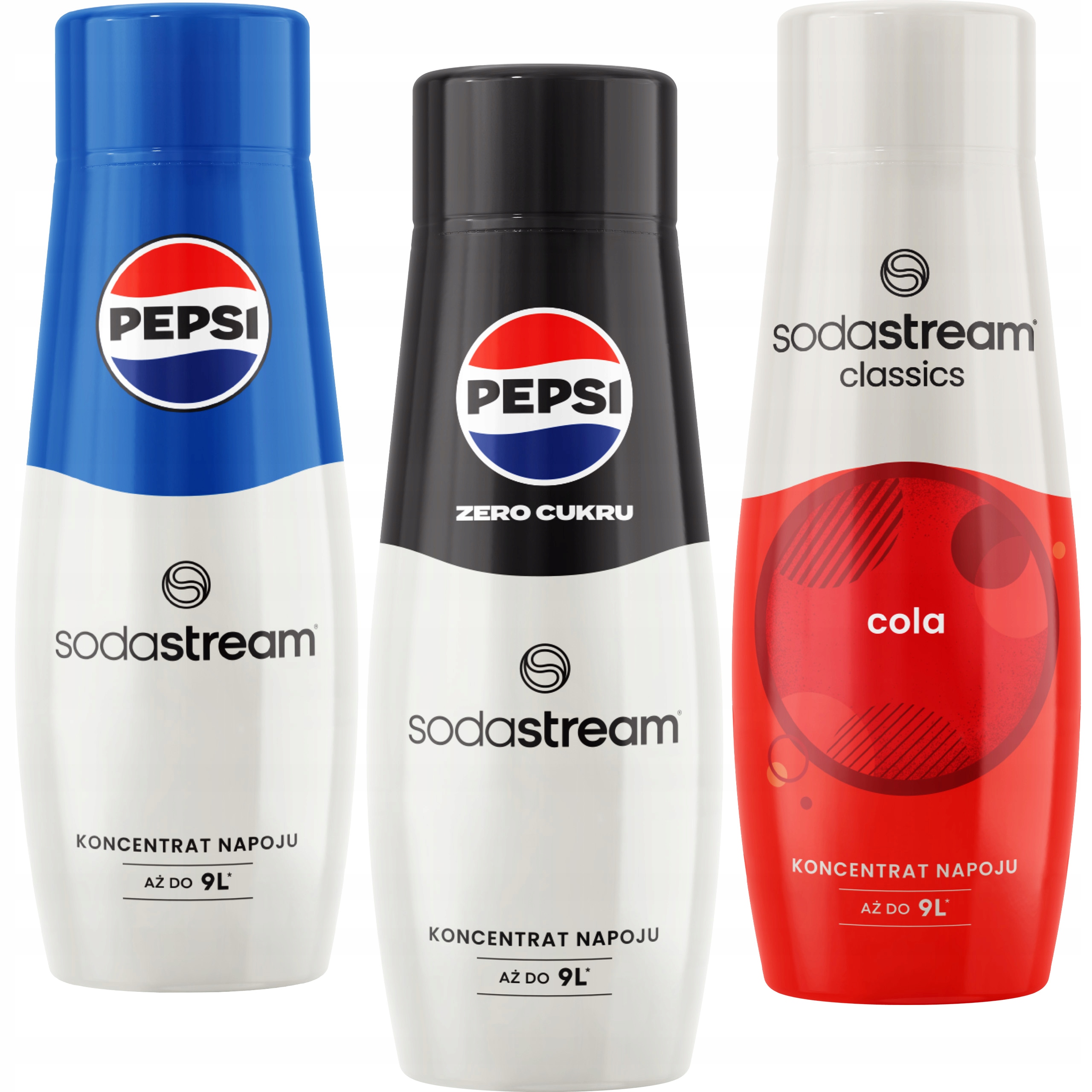 SODASTREAM Syrop COLA + PEPSI + PEPSI MAX