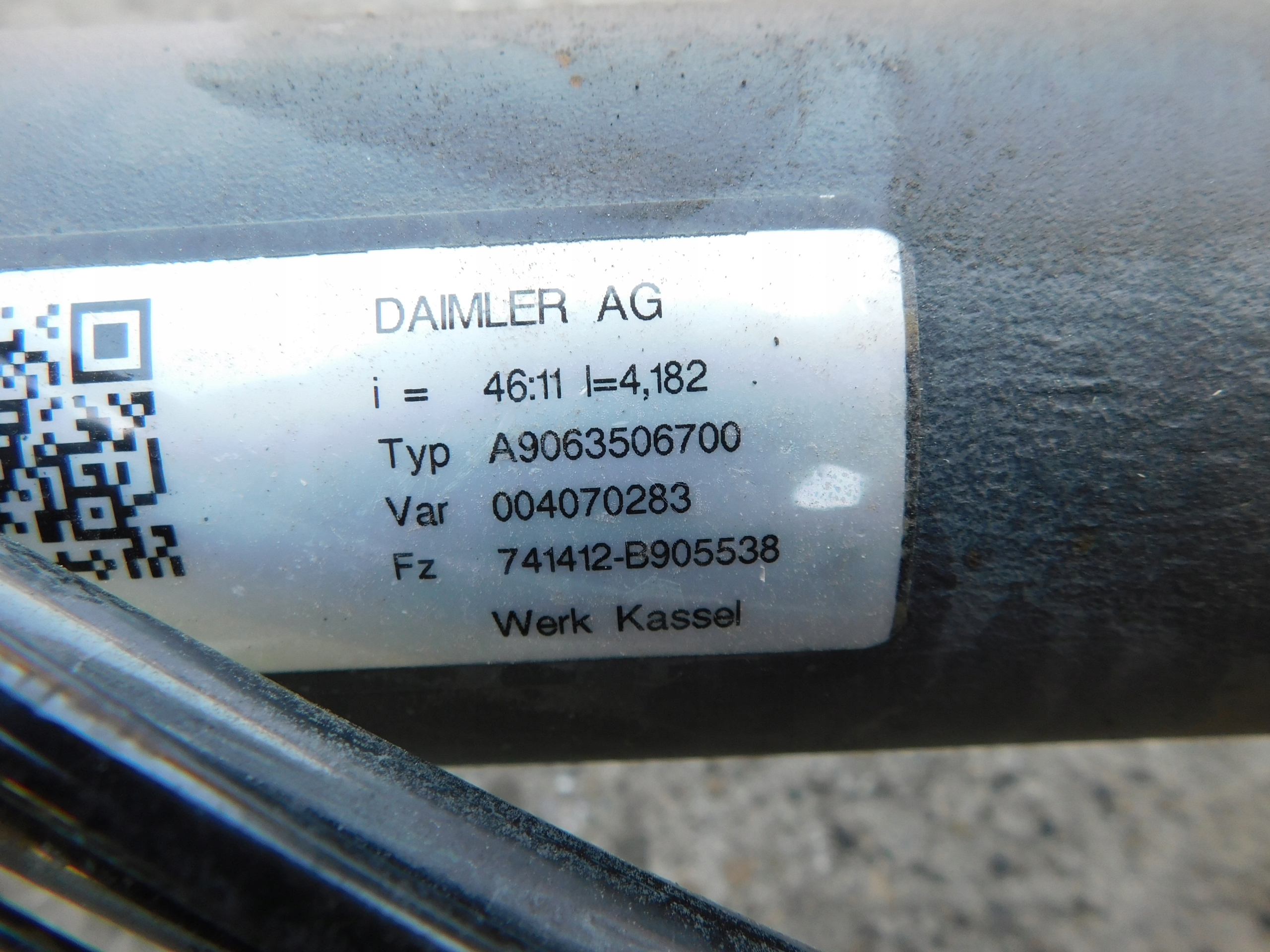 Sprinter 906 VW Crafter diff differential rear part 46:11 DUZA GLOWA Cichy A9063506700