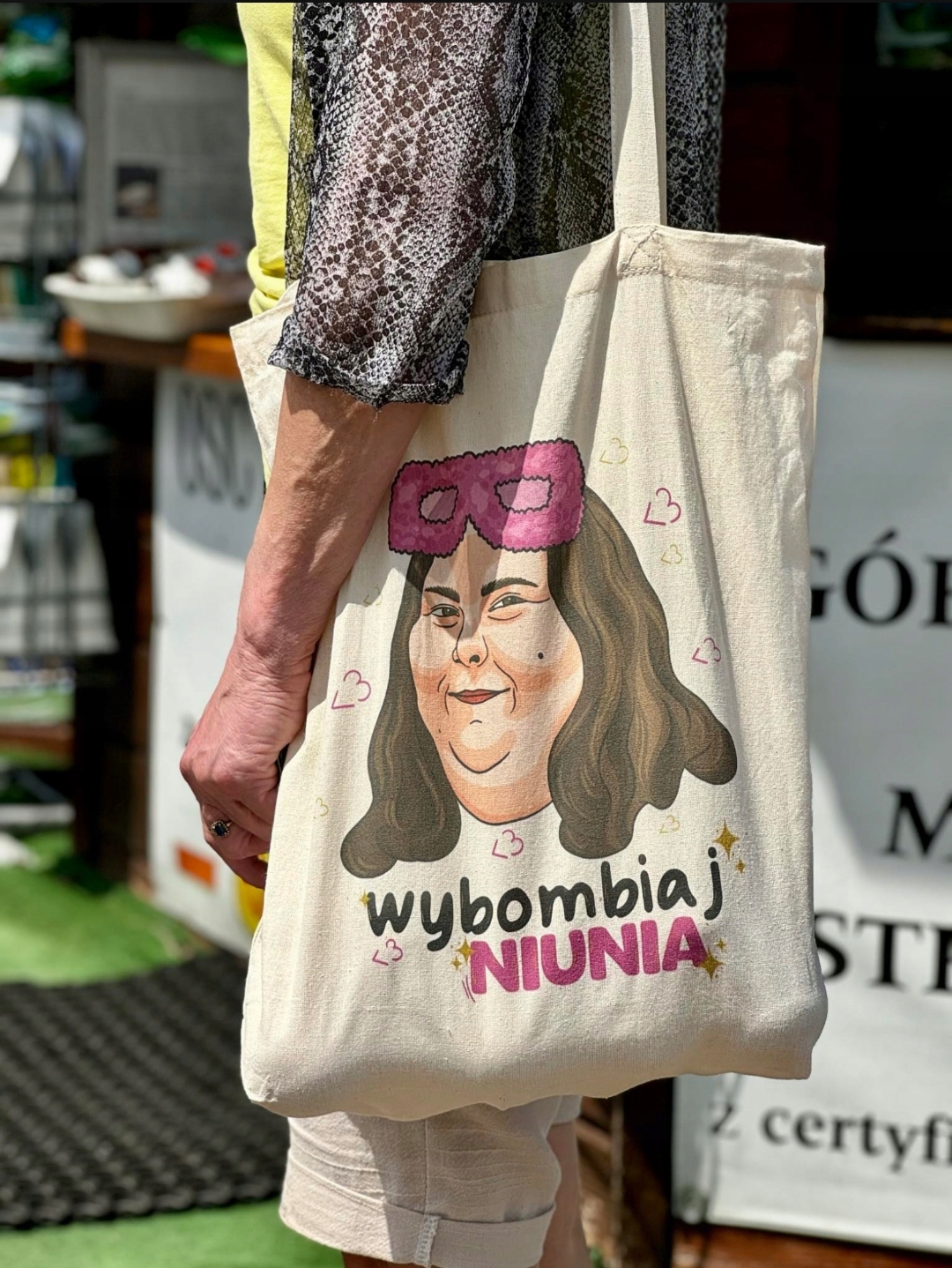 Torba materiałowa Cesarzowa Internetu RÓŻNE WZORY Rodzaj zakupowa