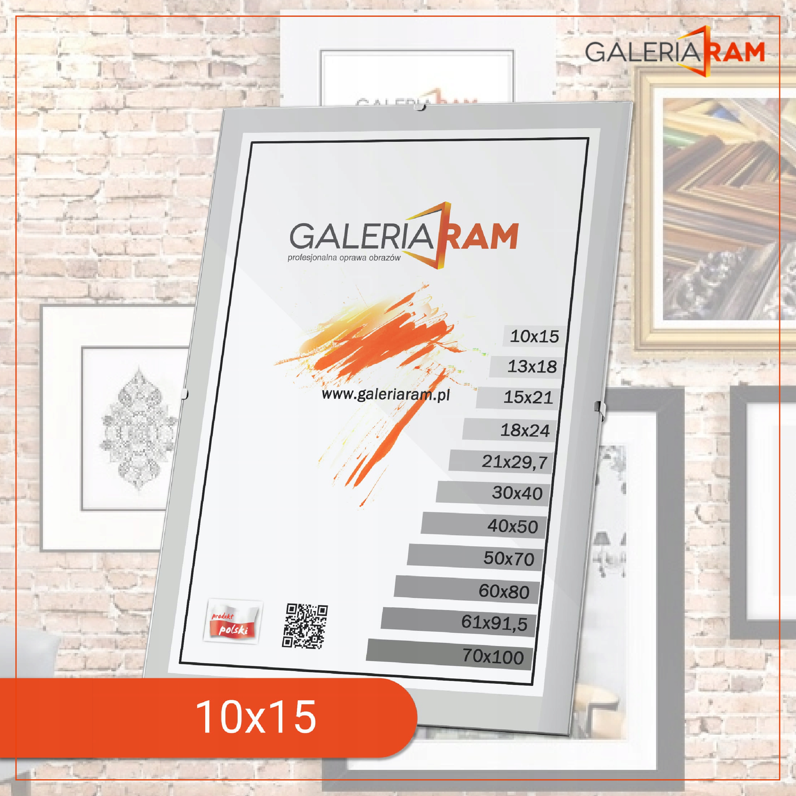 ANTYRAMA 10x15 PLEXI PRODUCENT POLSKI Wysokość produktu 15 cm