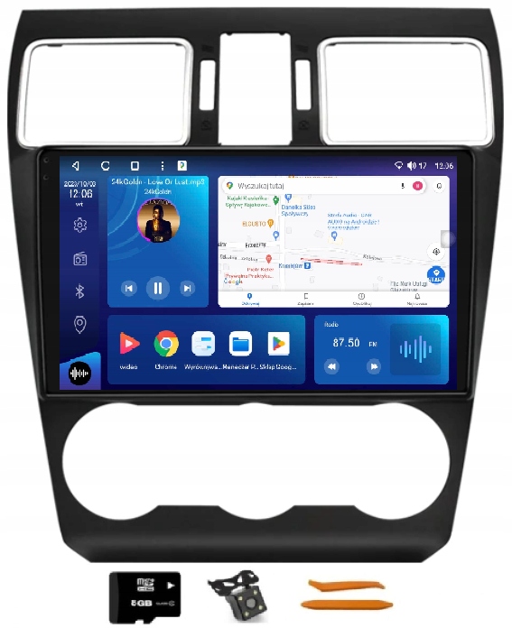 Rádio Android Navigácia Qled Carplay Lte 64GB Gps Subaru Forester 4 15-18