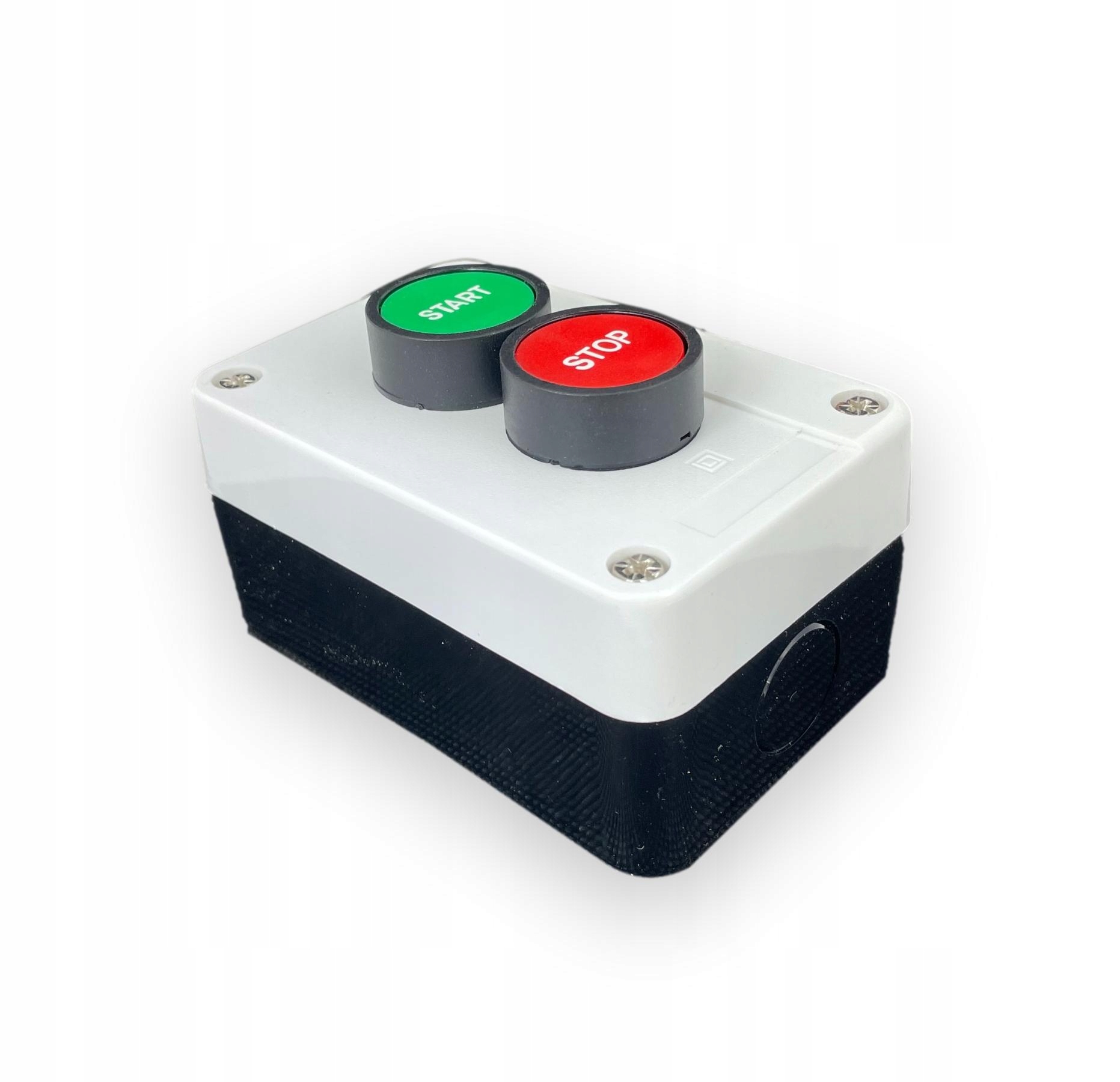 Kaseta sterownicza z przyciskami START STOP w obudowie styki NO + NC