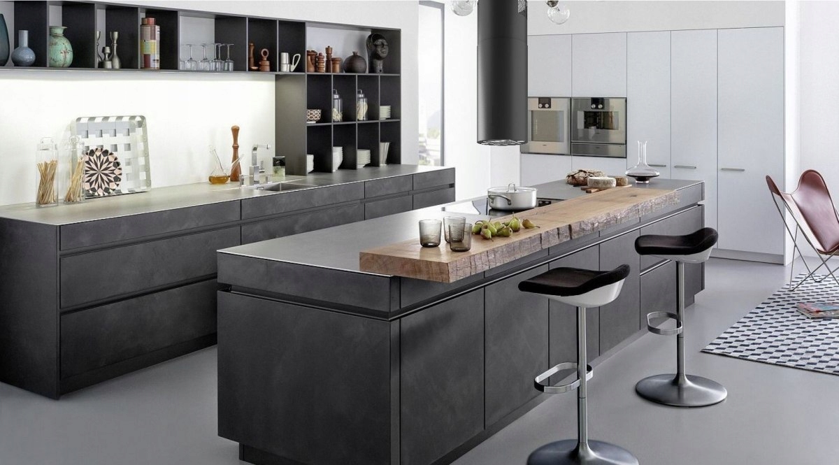 Okap kuchenny wyspowy tuba Maan 39 pilot LED Cichy Szerokość produktu 39 cm