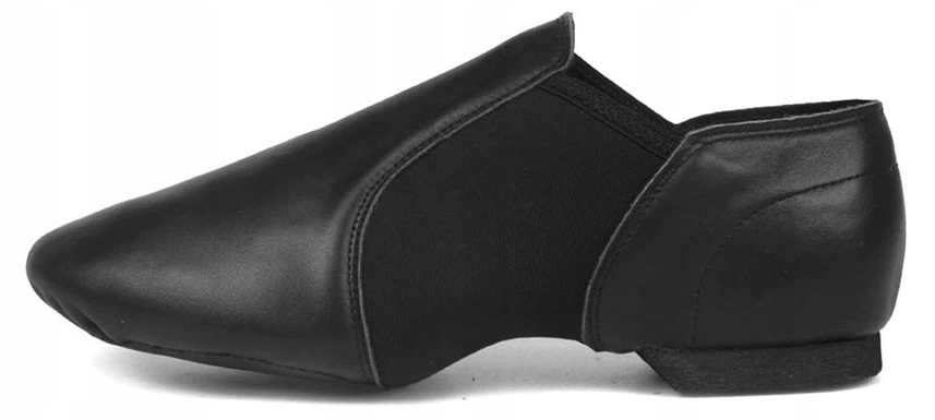 SKÓRZANE BUTY DO TAŃCA NOWOCZESNEGO TRENINGOWE Model H001 - BLACK