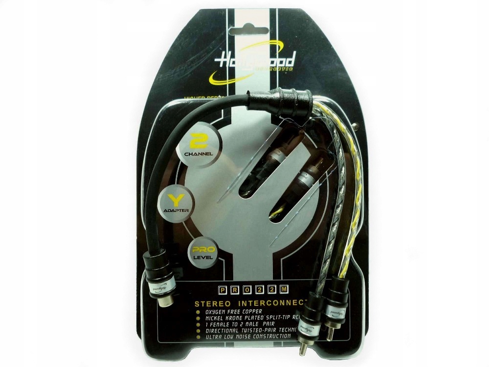 

Rozdzielacz kabel sygnałowy Rca PRO-22M kpl 2szt