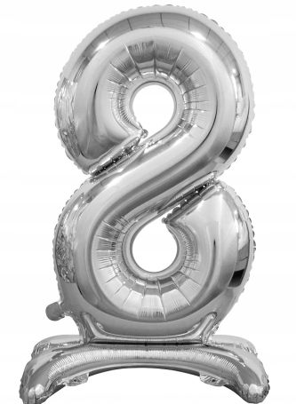 

Stojący balon foliowy Duży Cena Hurt 80cm Cyfra 8