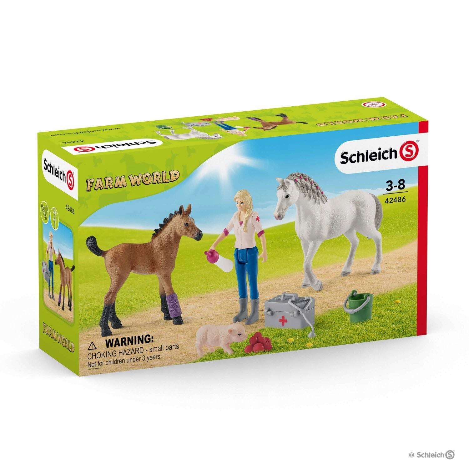 

Schleich 42486 9w1 Odwiedziny Weterynarza Farm