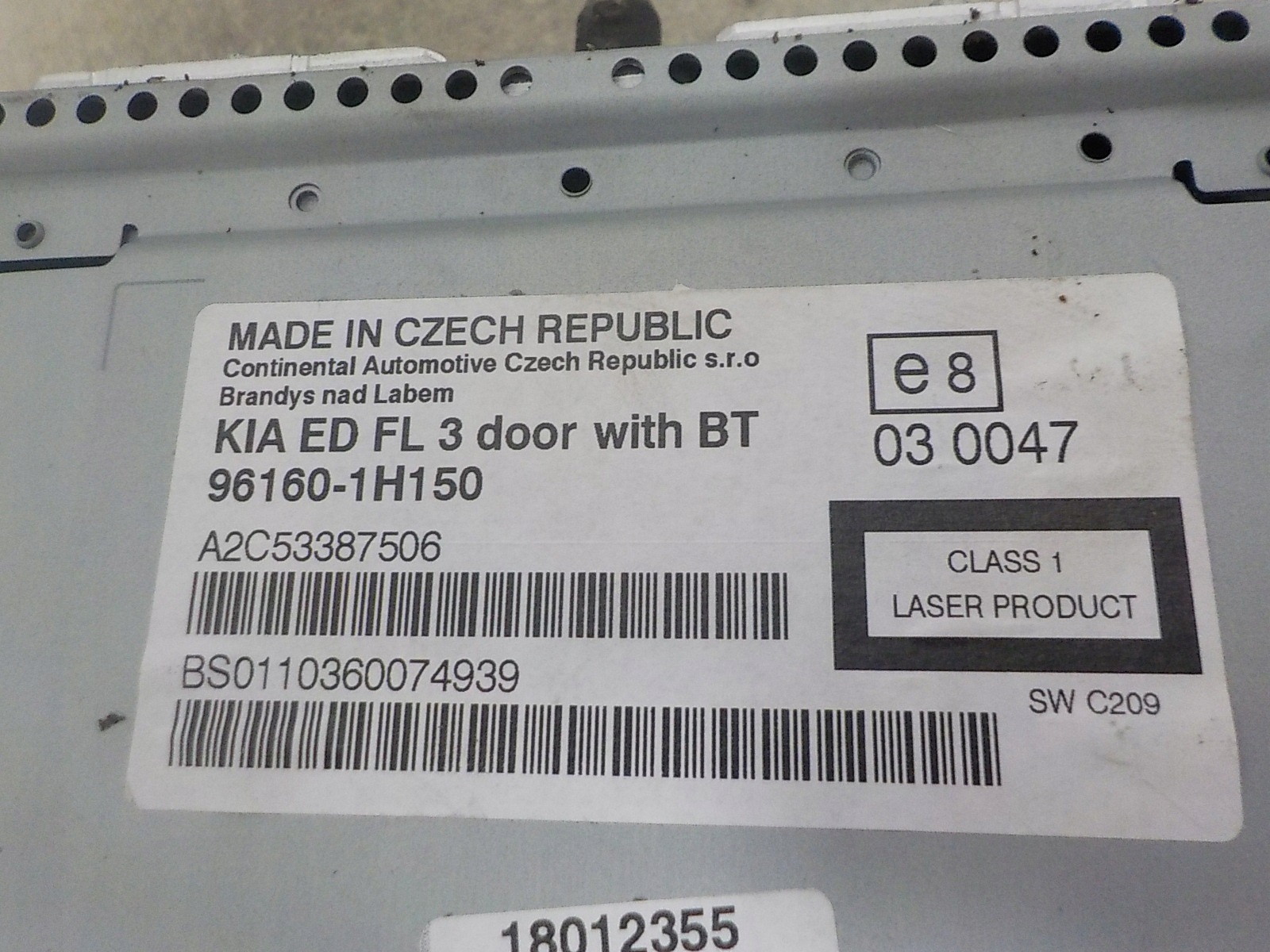 KIA PRO_CEED und RADIO original 96160-1H150