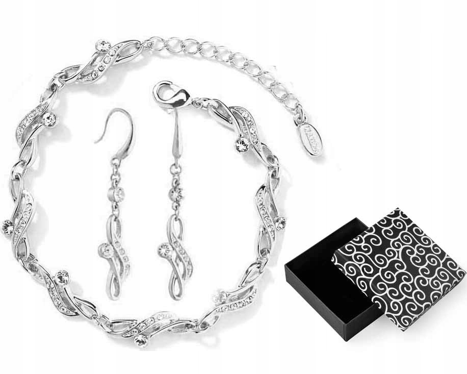 Stříbrný Komplet Šperků Se Zirkony Swarovski