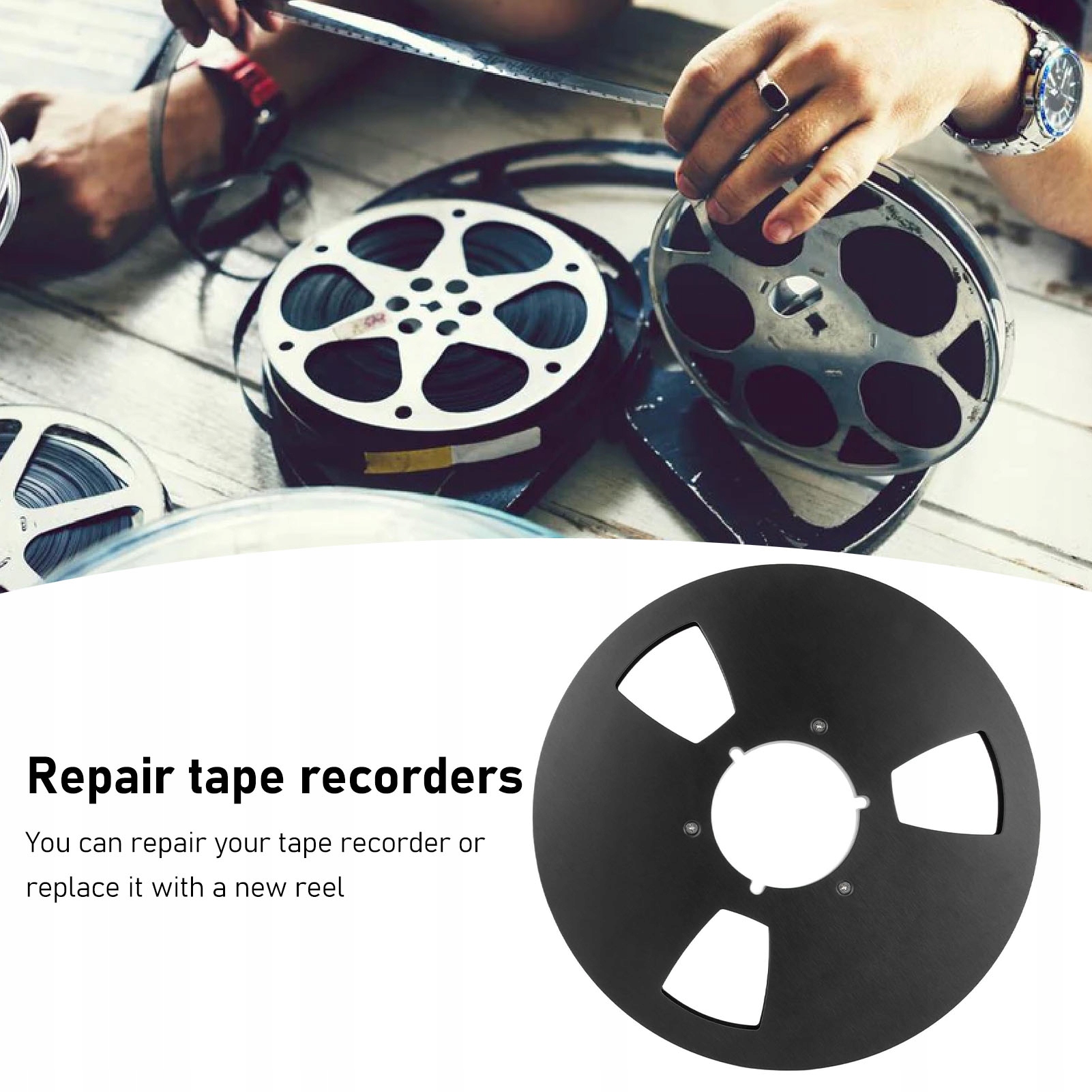 SZPULE MAGNETOFONOWE-1/4 10 Waga produktu z opakowaniem jednostkowym 1 kg