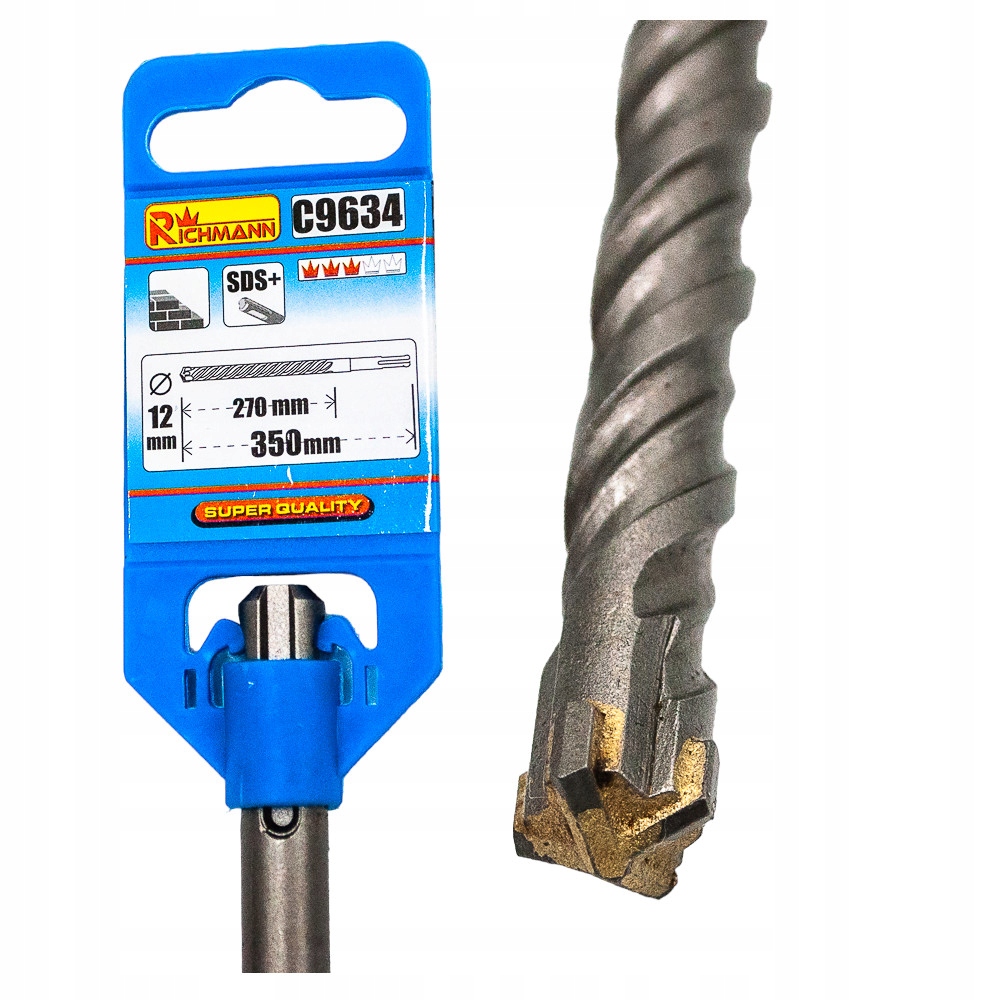 

Wiertło Do Muru Betonu fi 12x350 mm Sds-plus Widia