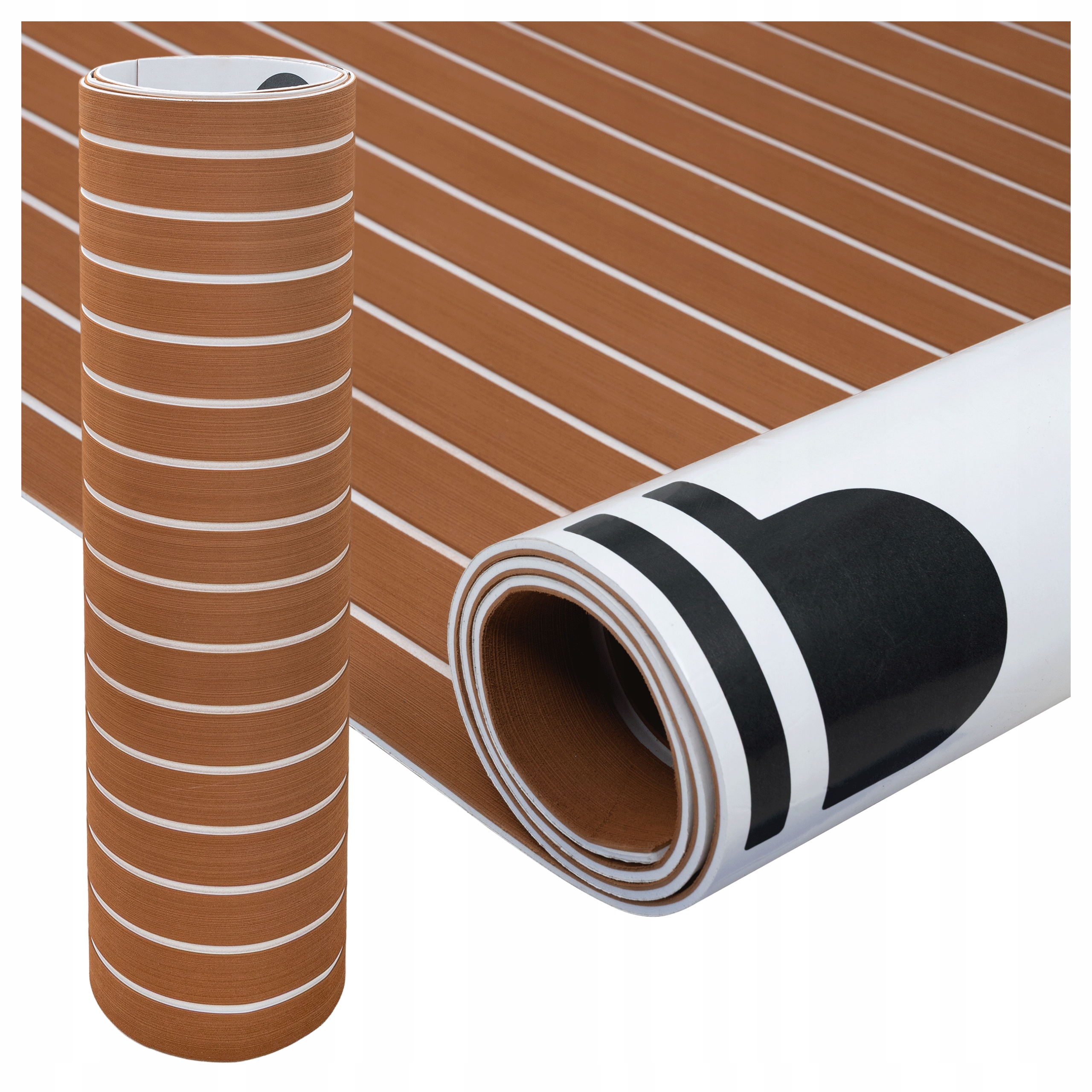 Teak eva podlahová rohož pro jachtu 240 x 90 cm, samolepící Bitmat