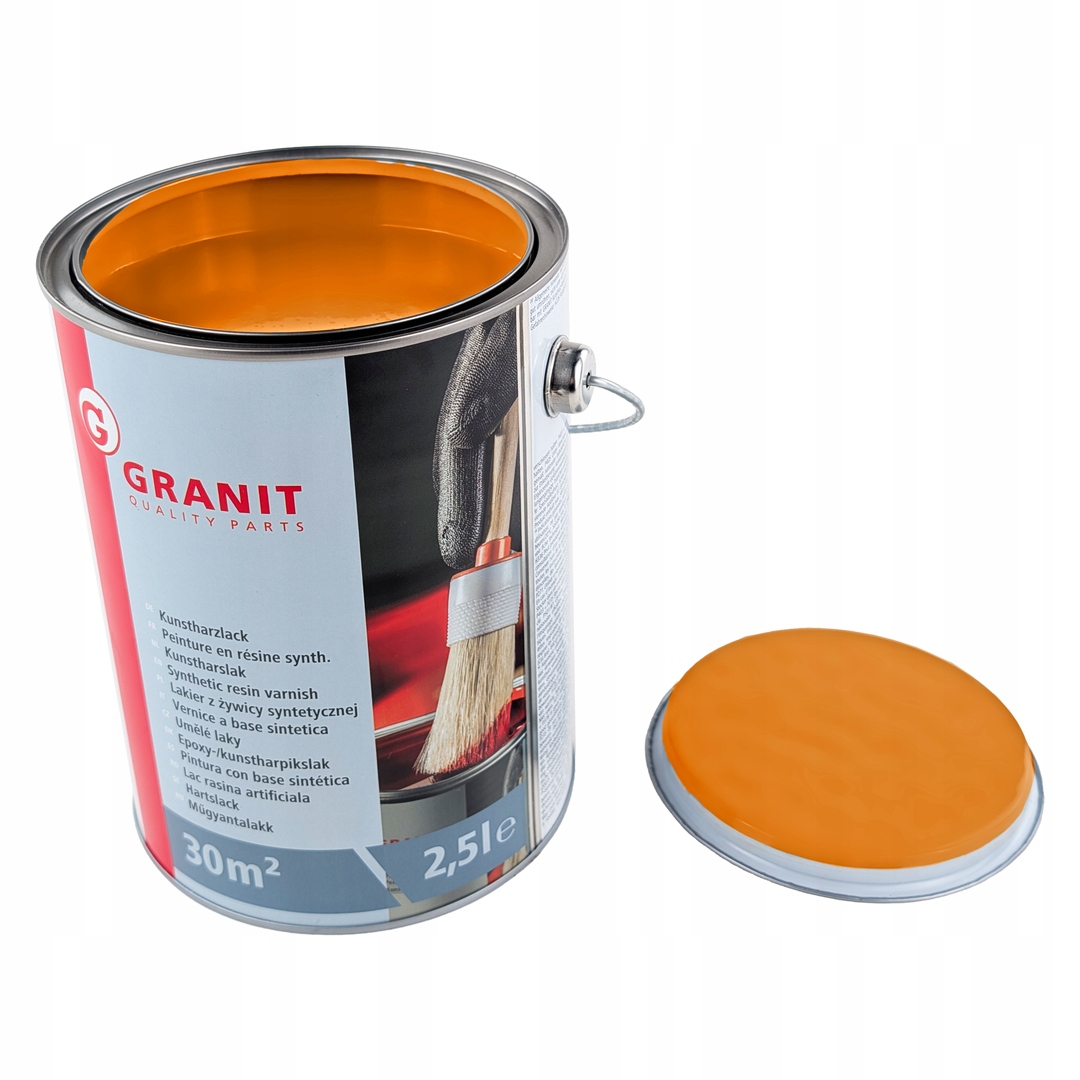 Farba Lakier żółty pomarańcz Ral 2000 Nopolux Wilckens Granit 2.5 l Puszka