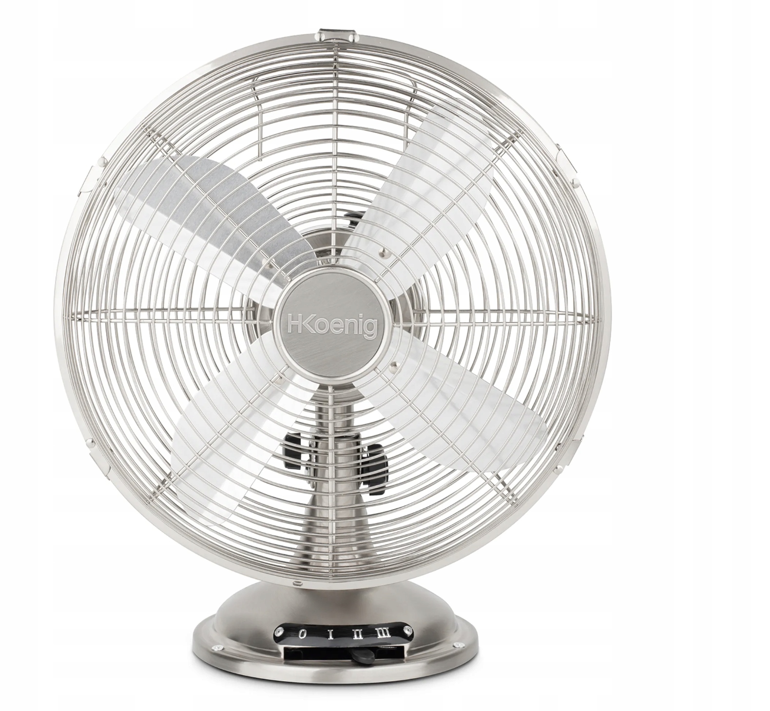 Stolní ventilátor h.koening Joe 48 stříbrný/šedý