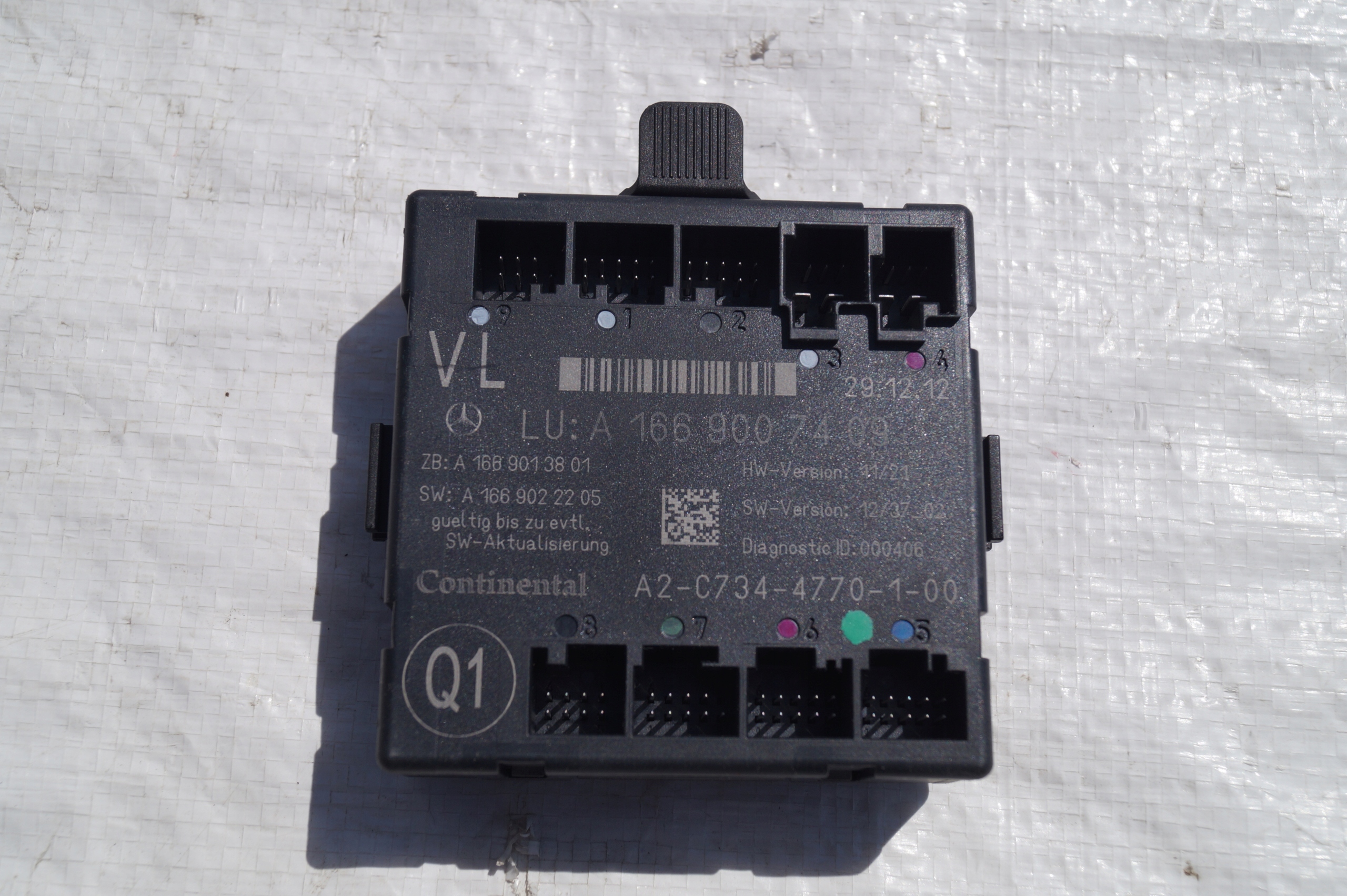 control unit module door front left MERCEDES ML W166 A166 166 A1669007409