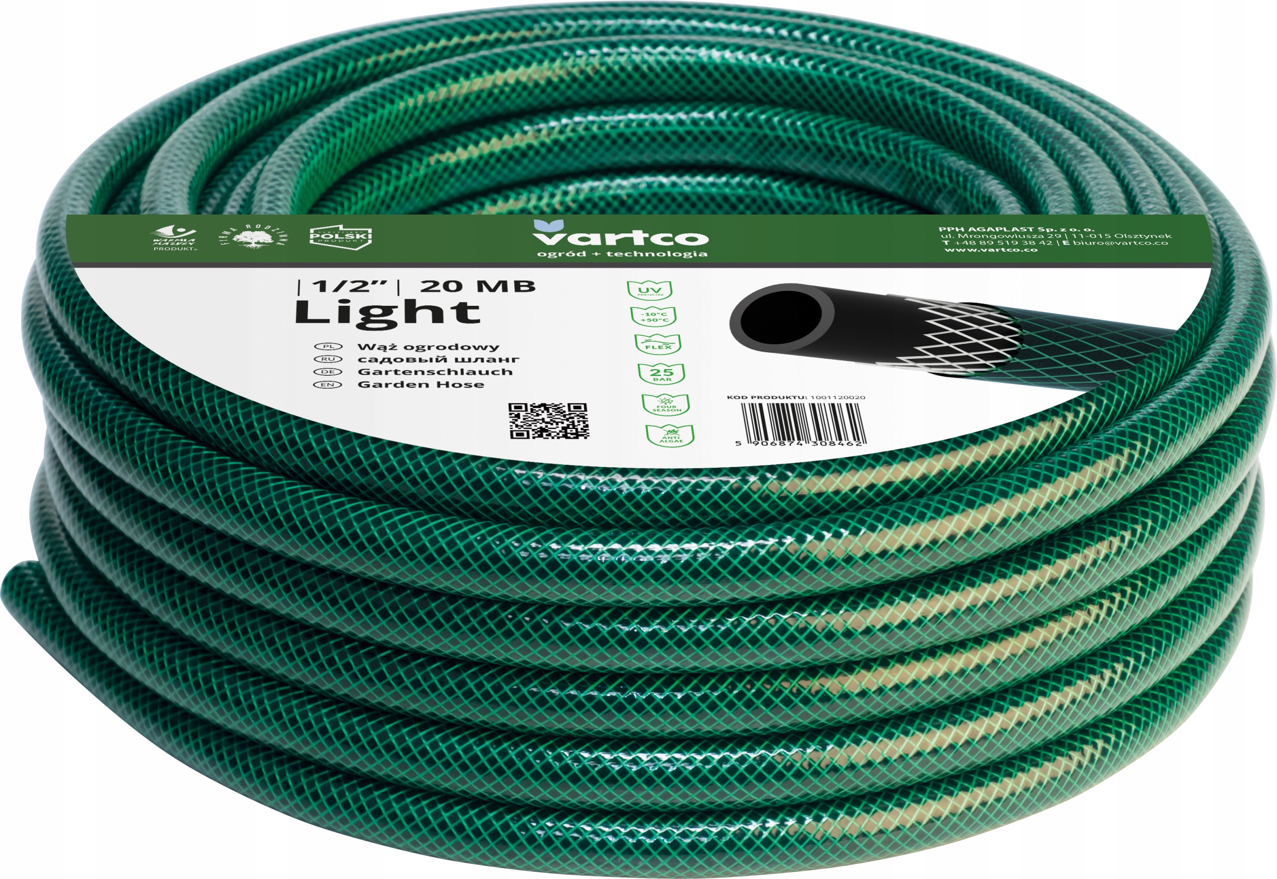 

Wąż ogrodowy Vartco Light 3/4" 10m