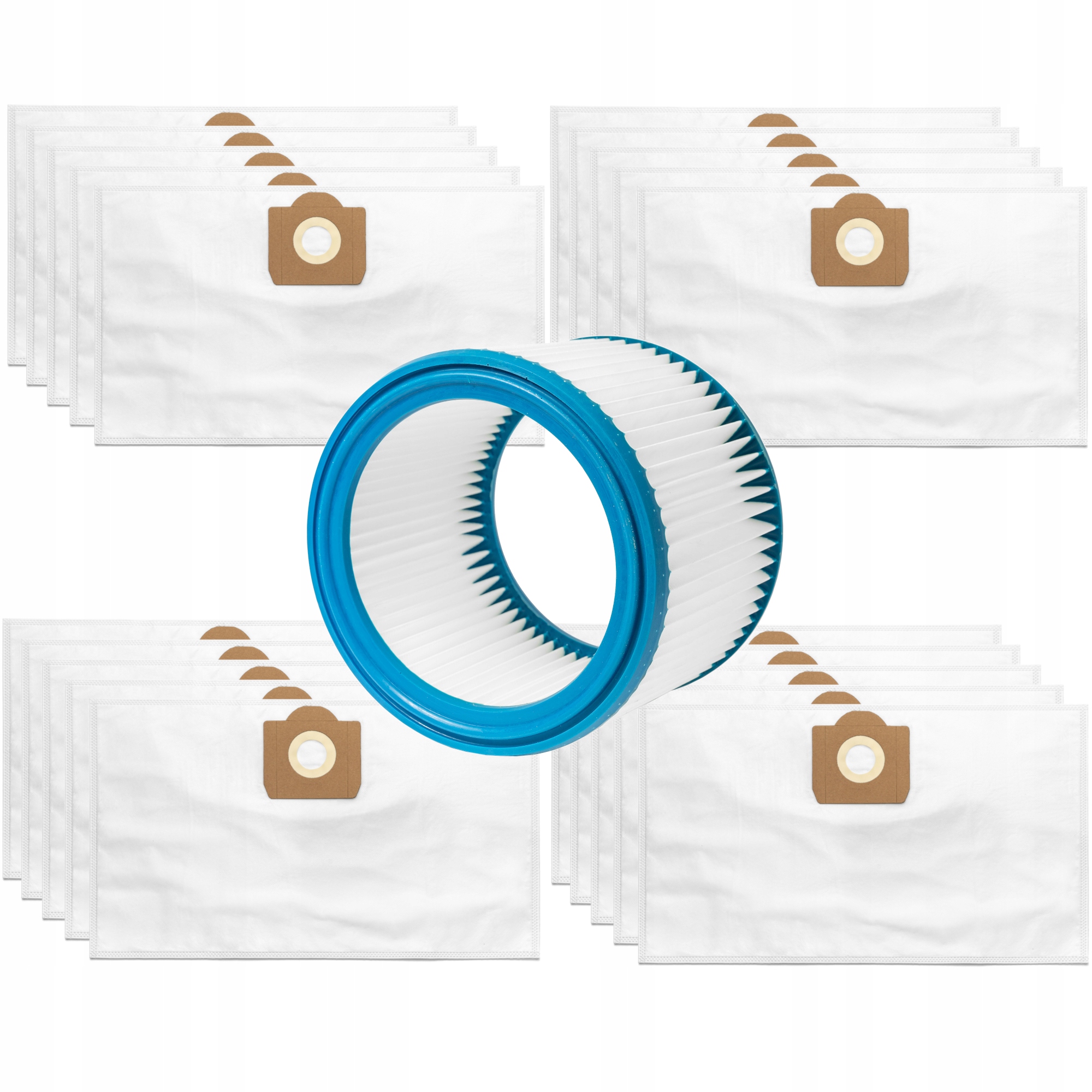 20X Worki Filtr Do Bosch Gas 15 20 Makita VC2512L